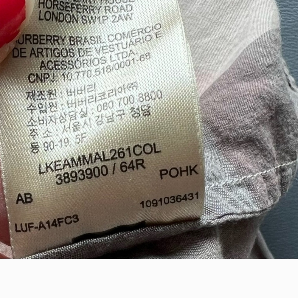 Burberry Brit Stone Gray Nova Check Women's Shirt - Picture 14 of 16